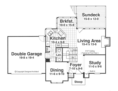 First Floor image of EMERSON House Plan